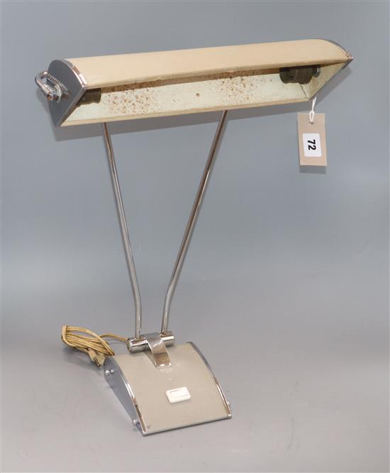 An Eileen Gray 1950s desk lamp made for Jumo height 47.5cm